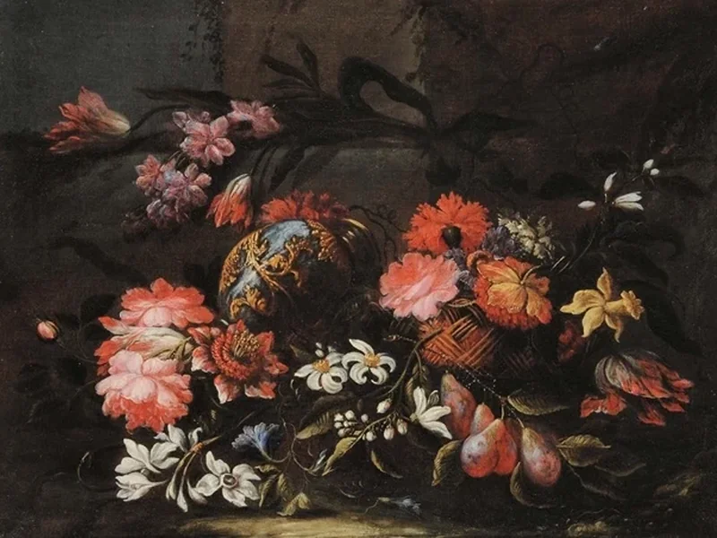 1644-Domenico Bettini - Natura morta